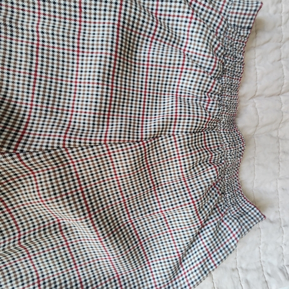 Plaid Cold Shoulder Blouse and pants set - Picture 10 of 10